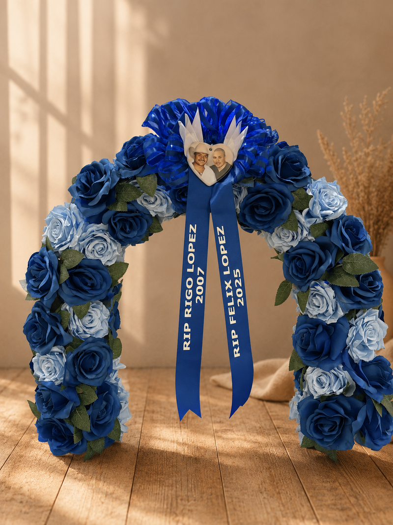 Celestial Blue Bloom Arch